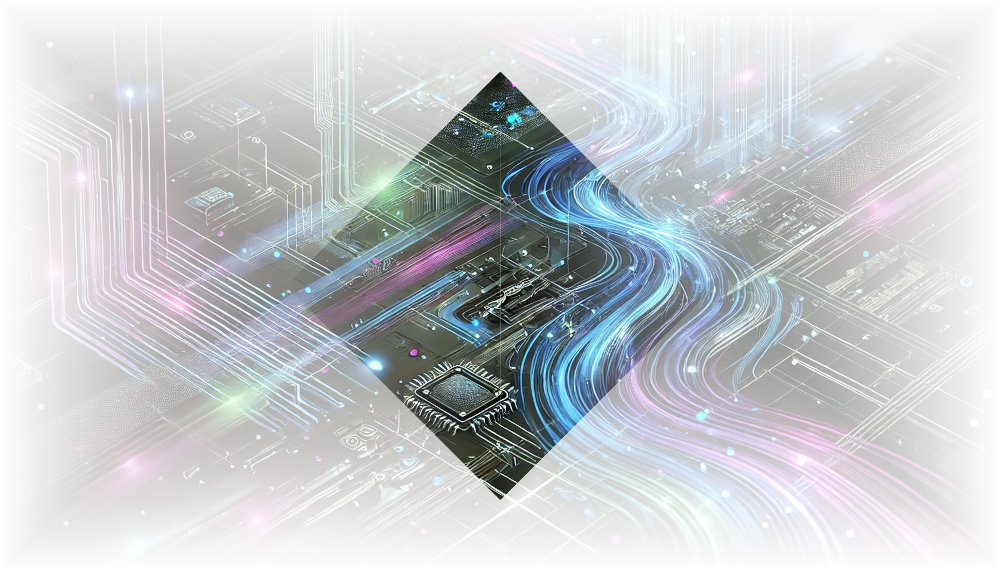 Futuristic technology graphic
